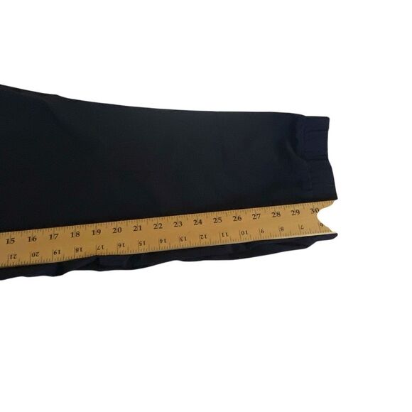 Athleta Navy Pants Size 8 Gathered Waist And Hem Zippered Pockets NWOT - Picture 3 of 7